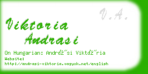 viktoria andrasi business card